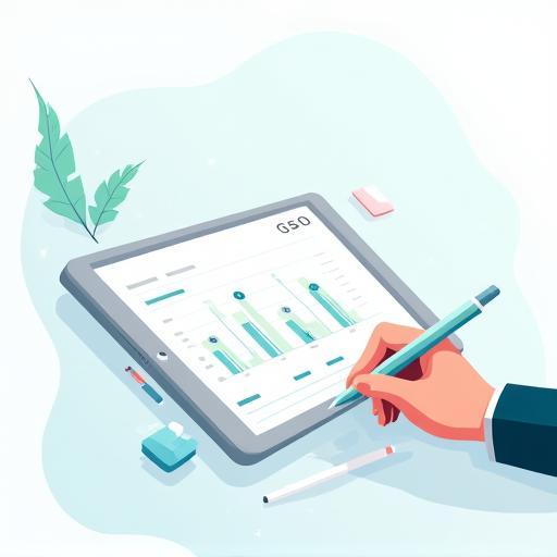 Illustrator creating e-learning infographic